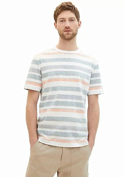 TOM TAILOR T-Shirt mit Streifen-Optik günstig online kaufen