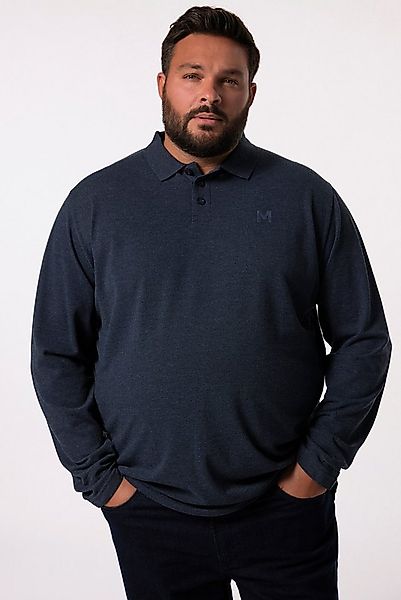 Men Plus Poloshirt Poloshirt Basic Piqué Langarm günstig online kaufen