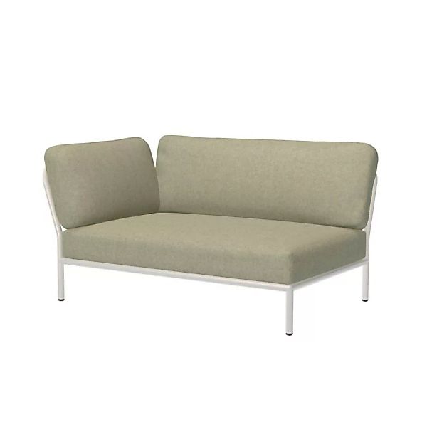 LEVEL Outdoor Sofa Lounge-Modul 2 Moosgrün Weiß Links günstig online kaufen