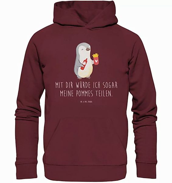 Mr. & Mrs. Panda Hoodie Pinguin Pommes Größe S - Burgundy - Geschenk, Obert günstig online kaufen