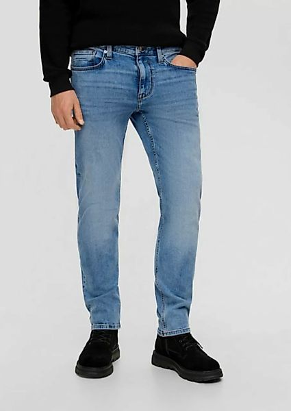 s.Oliver Stoffhose Jeans / Slim Fit / Mid Rise / Slim Leg Label-Patch günstig online kaufen