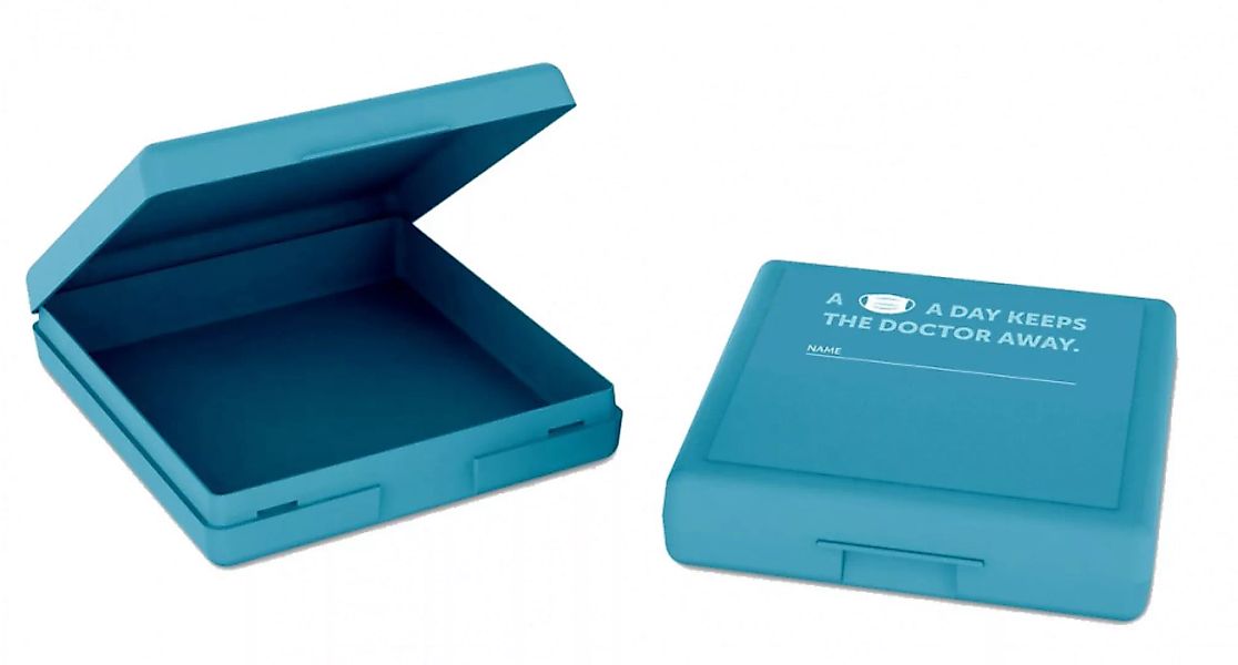 Aufbewahrungsbox Mundkappe Blau günstig online kaufen