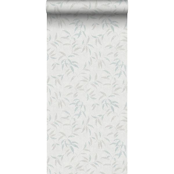 Sanders & Sanders Tapete Blätter Graublau 53 Cm X 10 M - 640234 günstig online kaufen