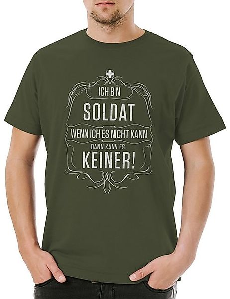 Urban Backwoods Print-Shirt Ich Bin Soldat Herren T-Shirt Armee Ausbildung günstig online kaufen