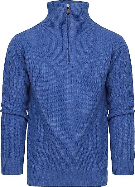 Suitable Half Zip Pullover Wool Blend Blau - Größe 3XL günstig online kaufen