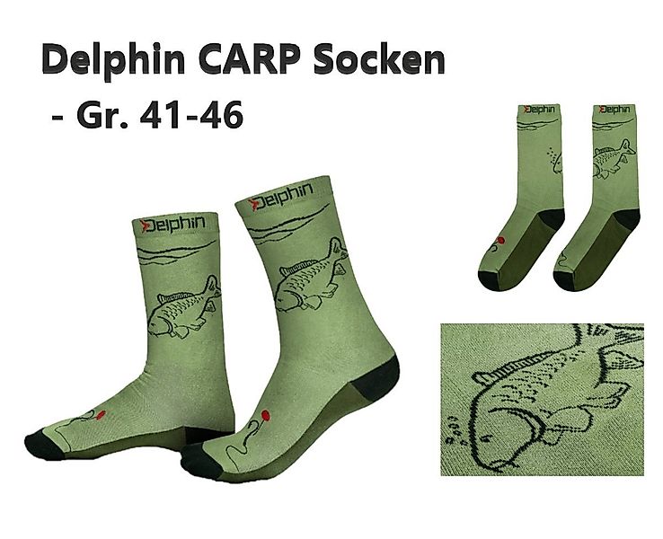 Delphin.sk Wandersocken CARP Socken grün Gr. 41-46 Baumwolle Outdoor Angels günstig online kaufen