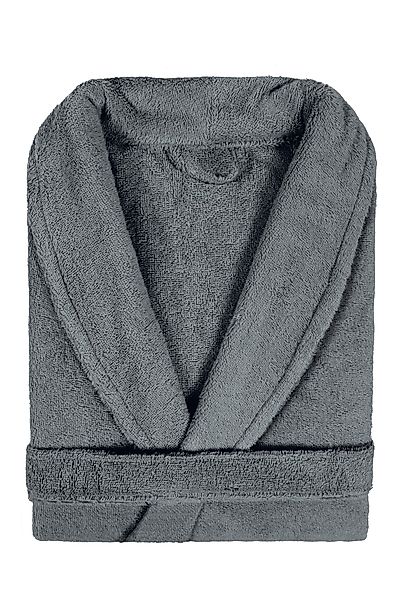 Lasa Home Unisex-Bademantel, Langform, Baumwolle, Schalkragen, günstig online kaufen