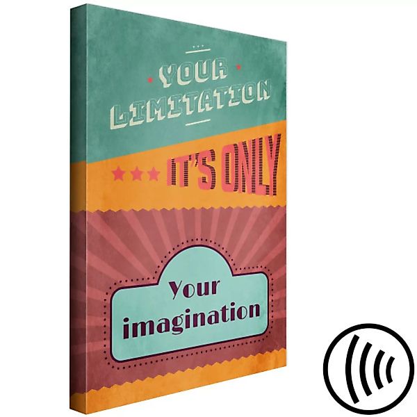 Wandbild Your Limitation It's Only Your Imagination (1 Part) Vertical XXL günstig online kaufen