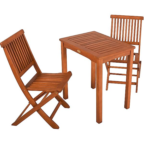 Garden Pleasure Gartenmöbel-Set-01 Angwin-Pittsburgh 3-teilig Teak FSC® günstig online kaufen