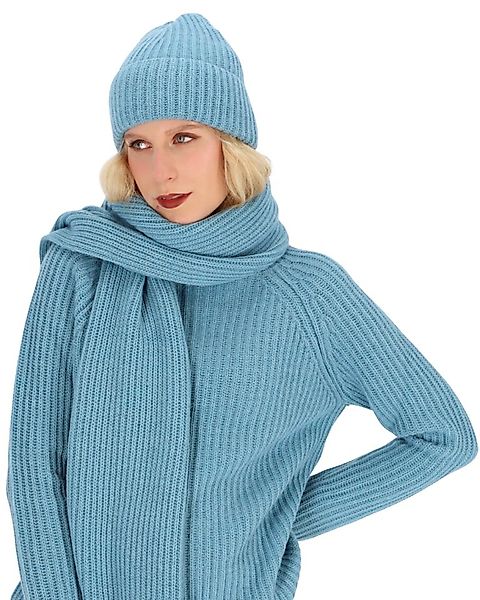 halsüberkopf Accessoires Strickschal Schal mit Rippe, aus hochwertigem Woll günstig online kaufen