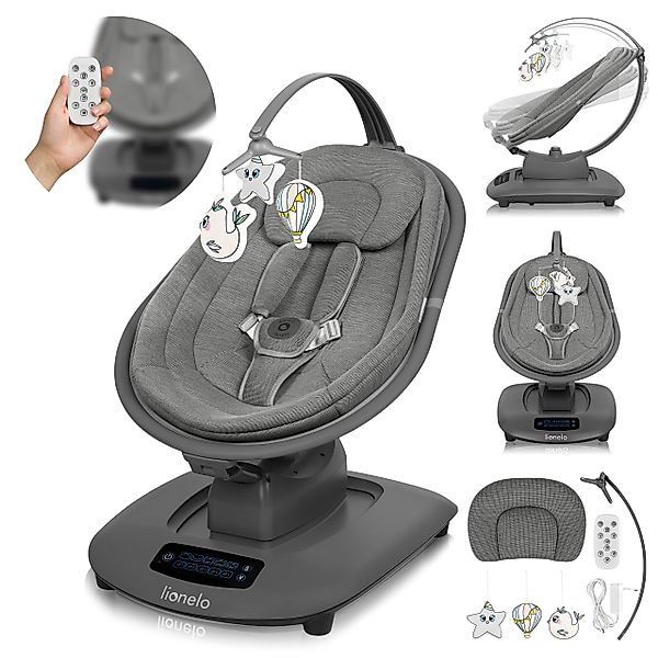 lionelo Babywippe BLOSSOM, 5 Schaukelmodi/180° drehbarer günstig online kaufen