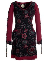 Vishes Jerseykleid Langarm Shirt Blümchenkleid Bedruckt günstig online kaufen