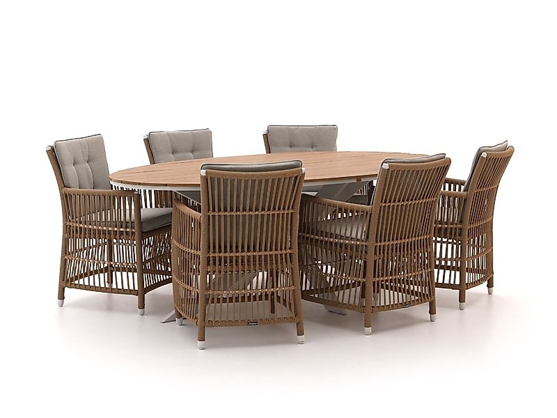Manifesto Ortello/Fidenza ovaal 220 cm Gartenmöbel-Set 7-Teilig günstig online kaufen