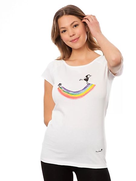 Fellherz Damen T-shirt Rainbow Girl günstig online kaufen