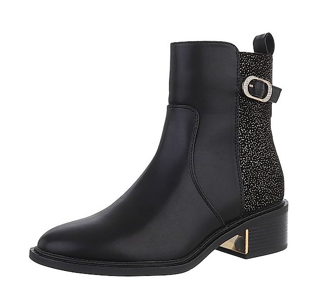 Ital-Design Damen Freizeit Stiefelette (87417619) Blockabsatz Stiefeletten günstig online kaufen