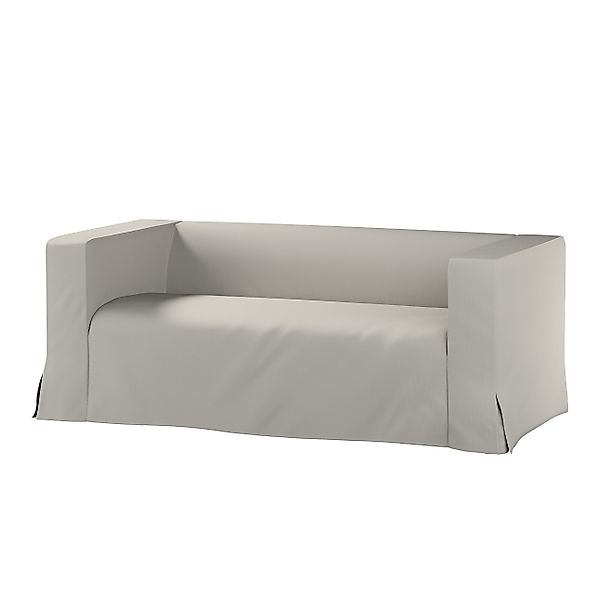 Bezug für Klippan 2-Sitzer Sofa, lang mit Kellerfalte, grau, Klippan 2-er, günstig online kaufen