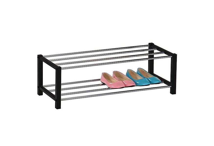 IDIMEX Schuhregal DUBLIN, Schuhständer mit 2 Ablagen 90cm breit Schuhaufbew günstig online kaufen