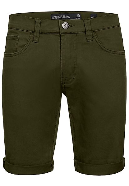 Indicode Jeansshorts Villeurbanne aus elastischer Bauwoll-Qualität günstig online kaufen