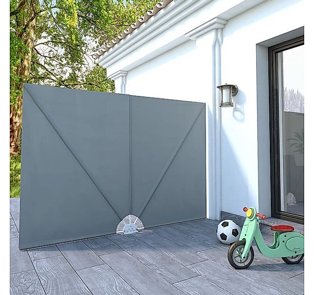 furnicato Markise Faltbarer Balkonfächer 240 x 160 cm Grau günstig online kaufen