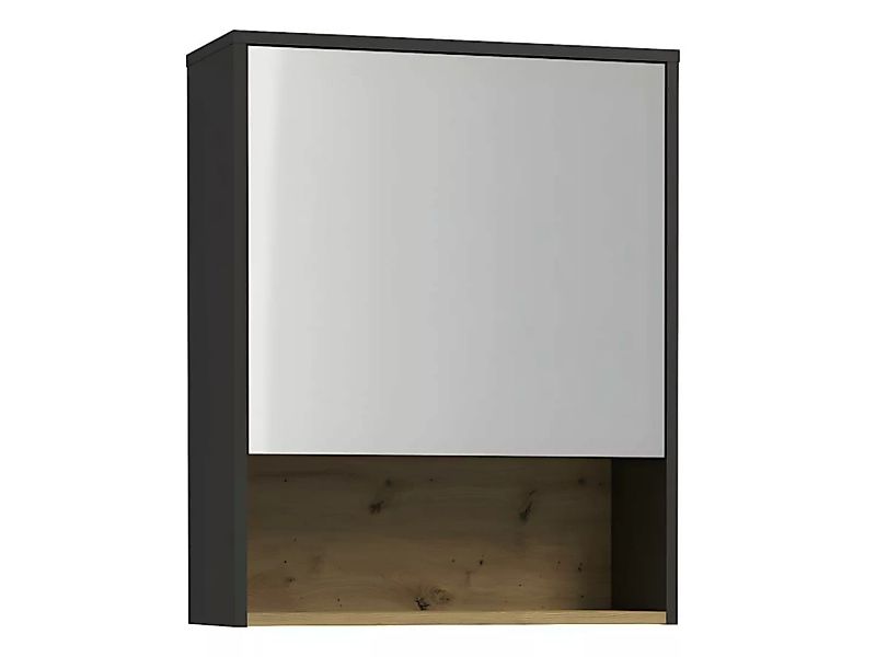 Badezimmer Spiegelschrank - Anthrazit - 60 cm - YANGRA günstig online kaufen