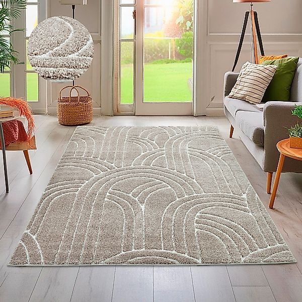 my home Teppich "Cadie" rechteckig 20 mm Höhe modernes Design, weicher Flor günstig online kaufen