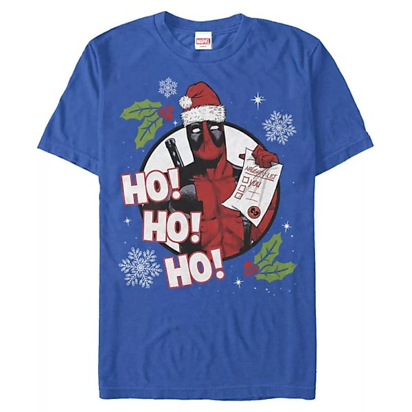 Marvel - Deadpool - Deadpool List - Weihnachten - Männer T-Shirt günstig online kaufen