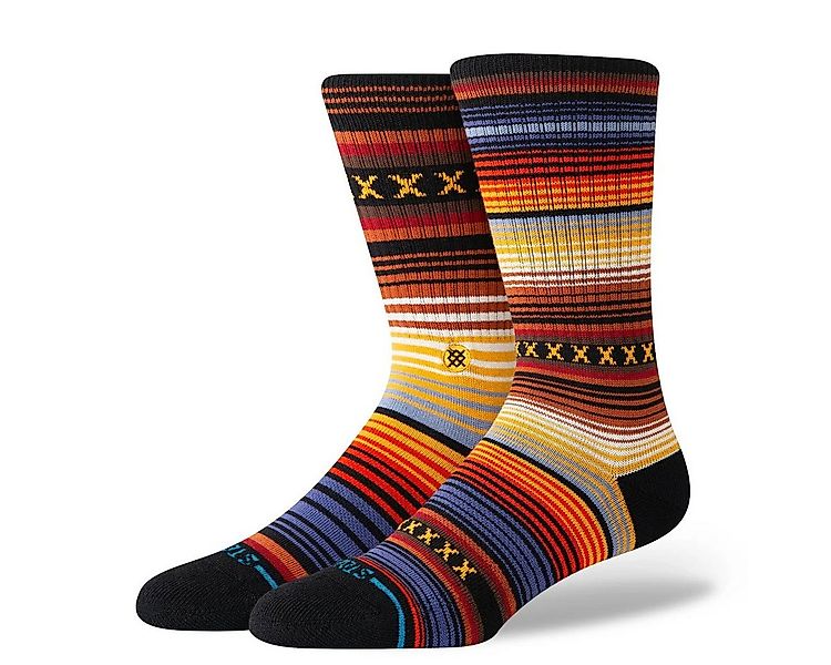 Stance Socken Tagessocke Crew Curren Staple indigoblau/bunt/gelb - 1 Paar günstig online kaufen