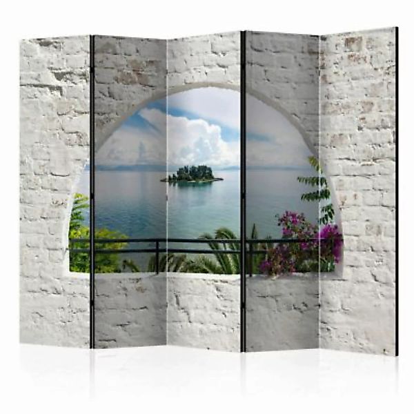 artgeist Paravent Corfu Island II [Room Dividers] mehrfarbig Gr. 225 x 172 günstig online kaufen