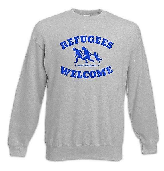 Urban Backwoods Sweatshirt Refugees Welcome II Sweatshirt Demo Pro Willkomm günstig online kaufen