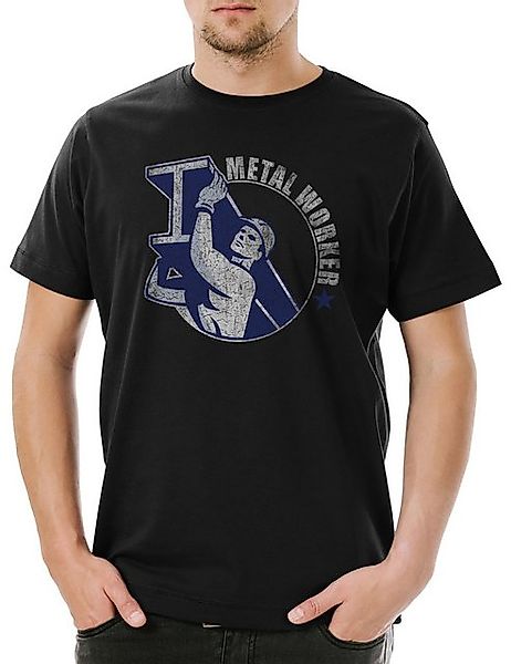 Urban Backwoods Print-Shirt Urban Backwoods Metal Worker II Herren T-Shirt günstig online kaufen