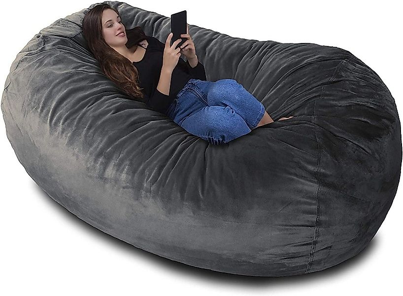 Charlie & Finn Sitzsack Riesiger Sitzsack mit Velour Bezug und 1500 Liter S günstig online kaufen