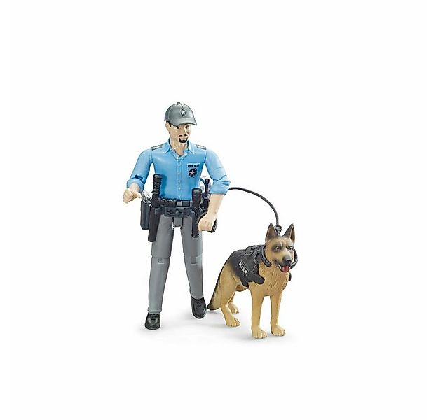 Bruder® Spielfigur bworld Polizist mit Hund günstig online kaufen