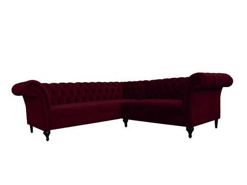 JVmoebel Ecksofa Chesterfield Ecksofa Eckcouch Designer Sofa Couch Samt, Ma günstig online kaufen