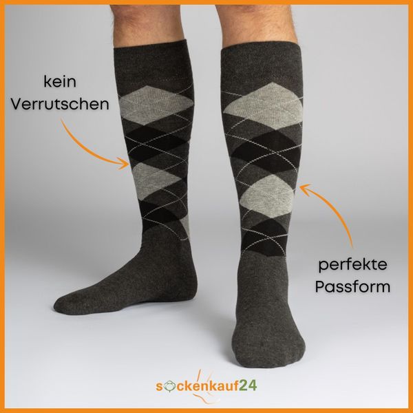 sockenkauf24 Kniestrümpfe 4 Paar Herren Strümpfe günstig online kaufen