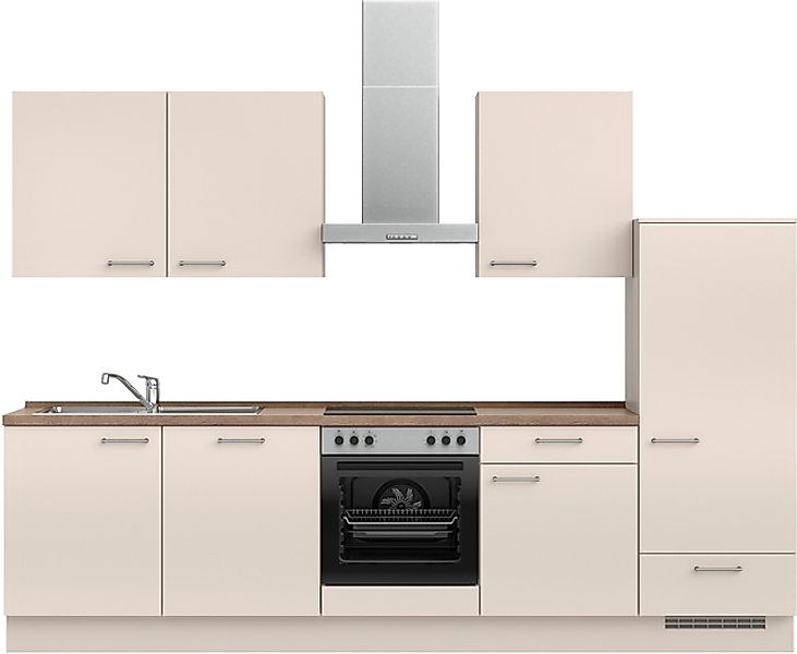 nobilia® Küchenzeile »"Laser I", Ausrichtung wählbar, Breite 300 cm« vormon günstig online kaufen
