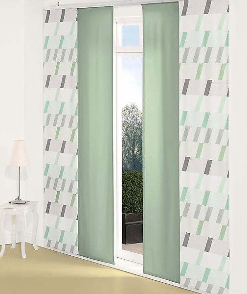 Wirth Schiebegardine "Bray" Paneelwagen 1 Stk. tlg. günstig online kaufen