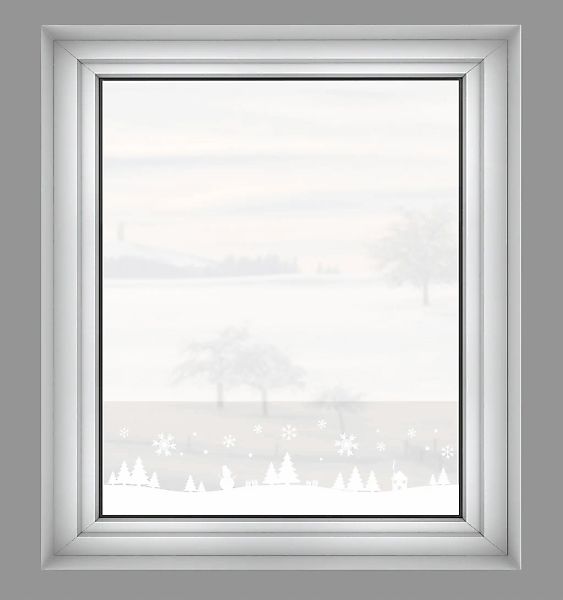 GARDINIA Fensterfolie "Statische Deko-Folie X-Mas Bäume halbtransparent 20 günstig online kaufen