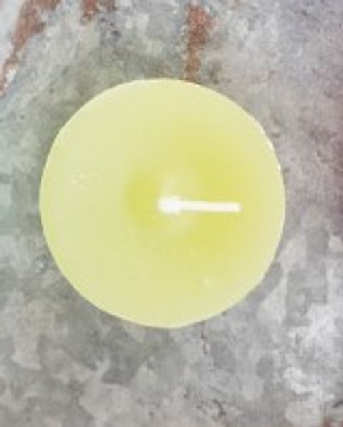 Dekorative Schwimmkerze – ideal für Schale, Glas & Teich Ø 8 cm Citrus Lime günstig online kaufen