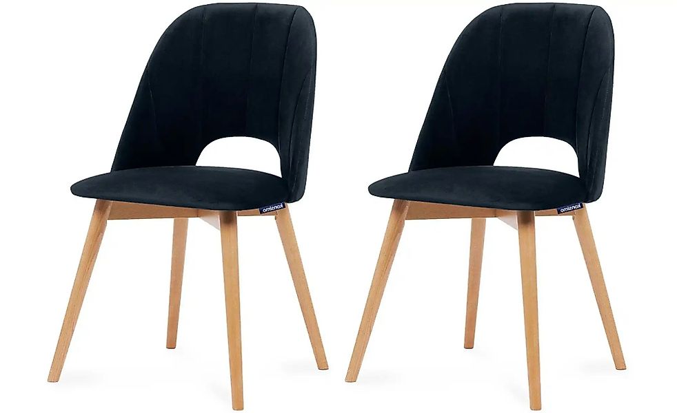 KONSIMO Polsterstuhl 2er-Set   ¦ blau ¦ Maße (cm): B: 48 H: 86 Stühle > Pol günstig online kaufen