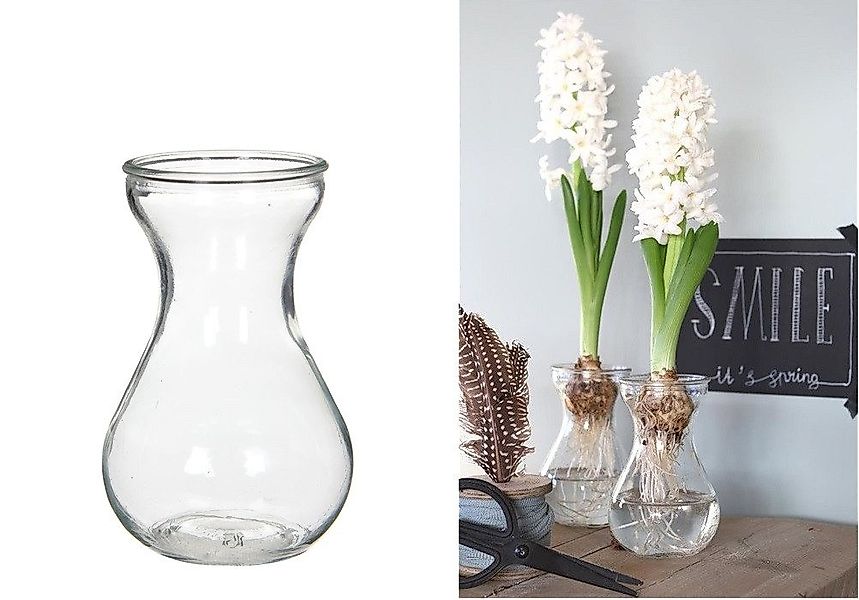 NaDeco Dekovase Hyazinthenvase, Höhe ca. 14cm, Durchmesser ca. 10cm Hyazint günstig online kaufen