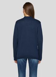 Rabe Strickjacke mit Reißverschluss und Stehkragen günstig online kaufen