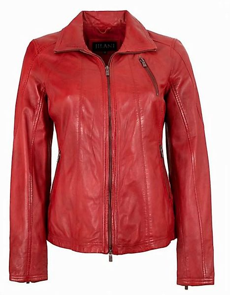 Jilani Lederjacke Enlil Jilani - Damen Lederjacke Lammnappa rot günstig online kaufen