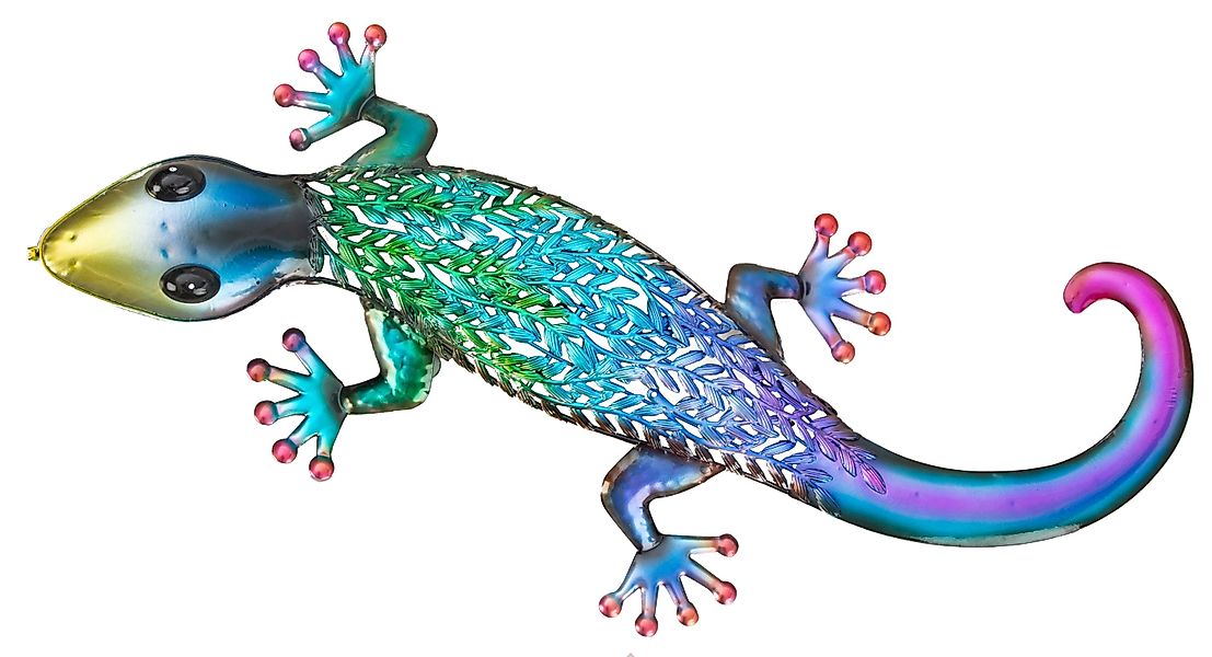 Geschenkestadl Tierfigur Metall Gecko XXL 62cm günstig online kaufen