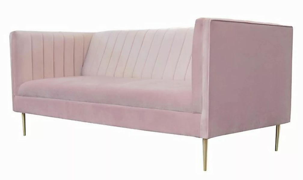 Xlmoebel Sofa Neu Stilvolles Drei-Sitzer Sofa in Rosa Stoff für das Wohnzim günstig online kaufen