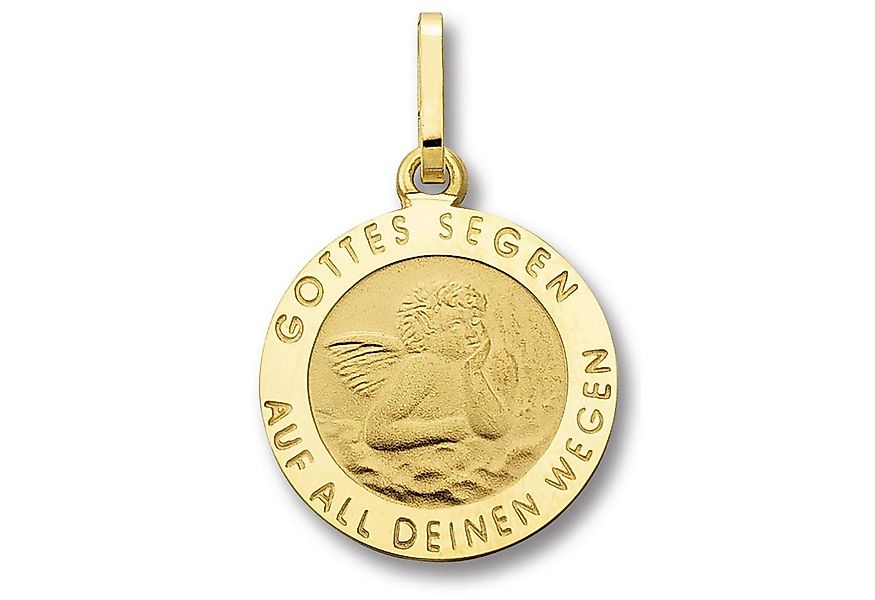 ONE ELEMENT Kettenanhänger Schutzengel Anhänger aus 333 Gelbgold, Ausdruck günstig online kaufen