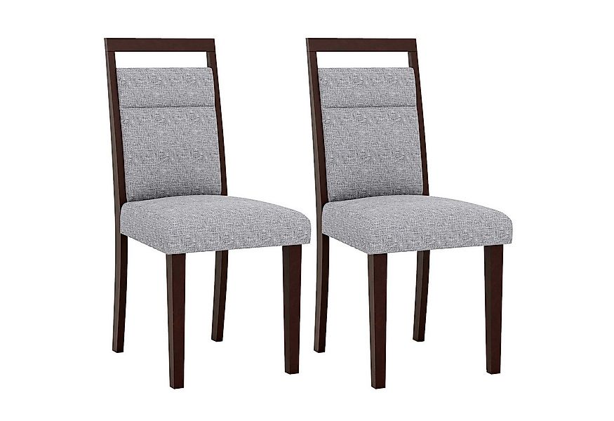 COSTWAY Esszimmerstuhl (2 St), Küchenstuhl Holz, Esstisch Stühle mit gepols günstig online kaufen