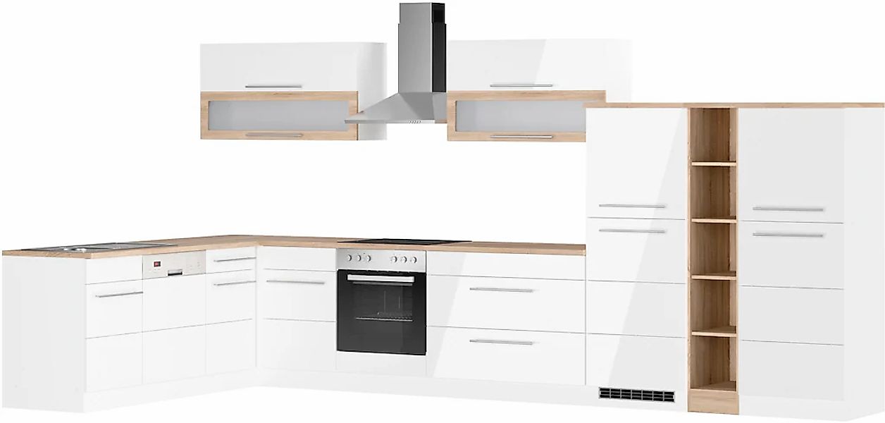 HELD MÖBEL Winkelküche "Wien", Stellbreite 220 x 420 cm, wahlweise mit E-Ge günstig online kaufen