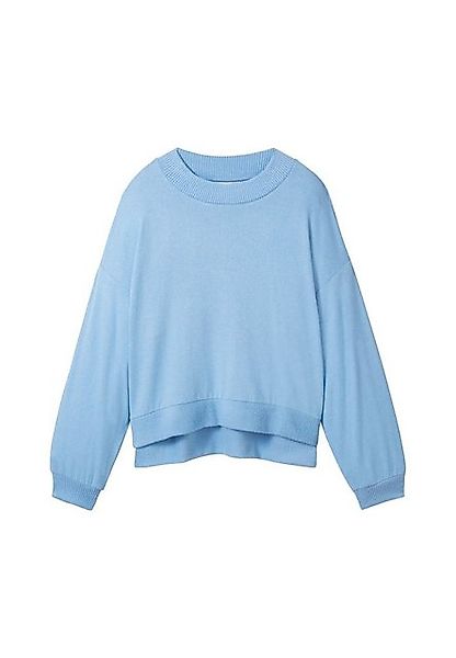 TOM TAILOR Sweatshirt Sweatshirt Pullover ohne Kapuze (1-tlg) günstig online kaufen