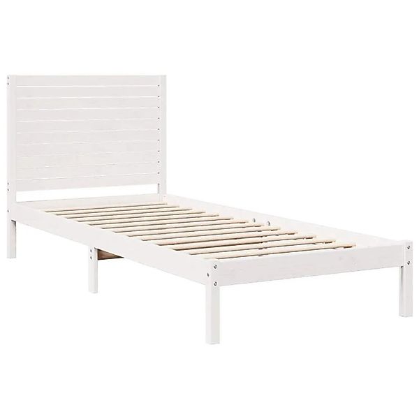 vidaXL Massivholzbett Extra Lang ohne Matratze Weiß 90x210 cm 3309296 günstig online kaufen