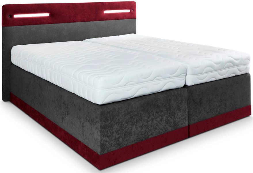 Westfalia Schlafkomfort Boxspringbett mit LED-Beleuchtung günstig online kaufen